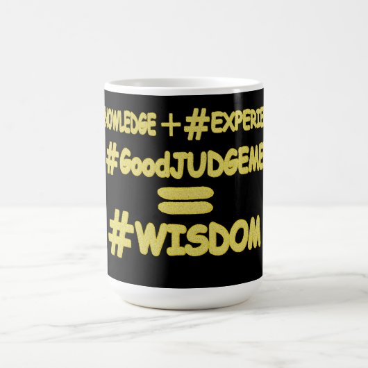 Mug "WISDOM EQUATION" Mignonne Expression Design. Comm (Centre)