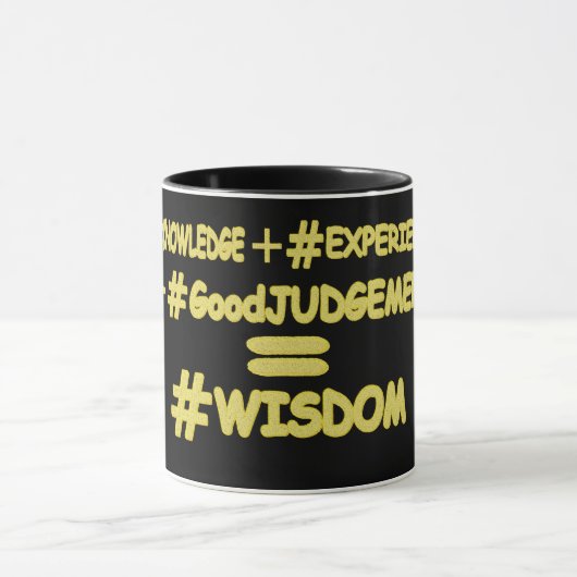 Mug "WISDOM EQUATION" Mignonne Expression Design. Comm (Centre)