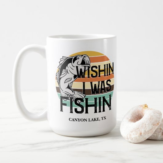 Mug Wishin I était Pêche (Avec donut)