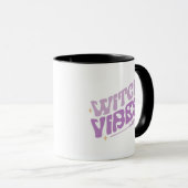 Mug Witch Vibes Stars La chambre de sorcière violet Ha (Devant droit)