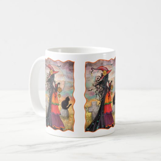 Mug Witch Way Halloween Witch et Imaginaire de chat (Devant gauche)