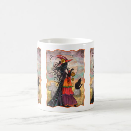 Mug Witch Way Halloween Witch et Imaginaire de chat (Centre)