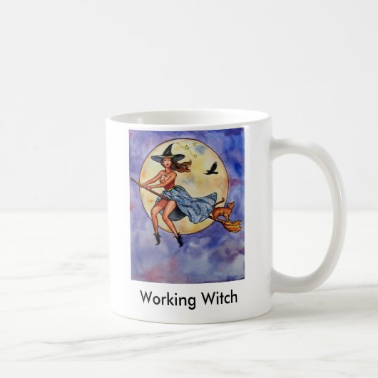 Mug WitchRavenCatfly1, sorcière travaillante (Droite)