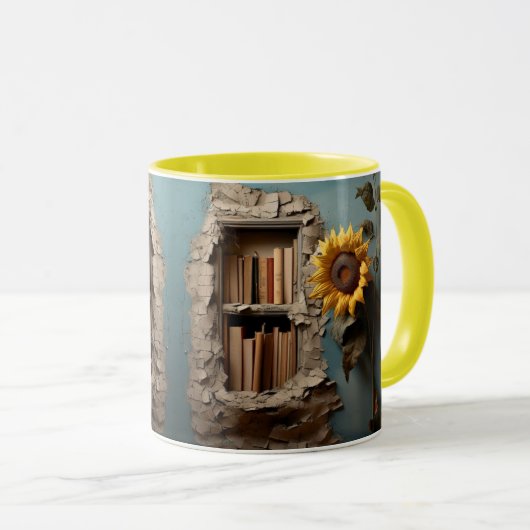 Mug with a book design (Devant droit)