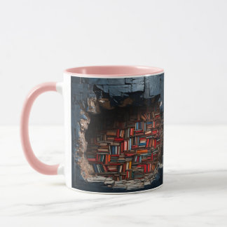 mug with a book design
