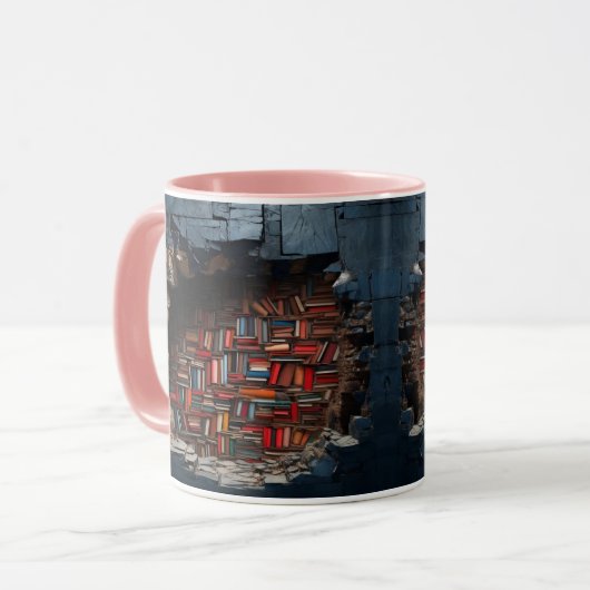 mug with a book design (Devant gauche)
