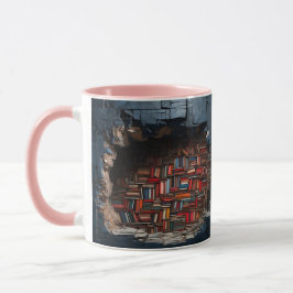mug with a book design mok
