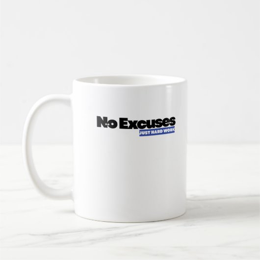 Mug with a motivational quote (Gauche)
