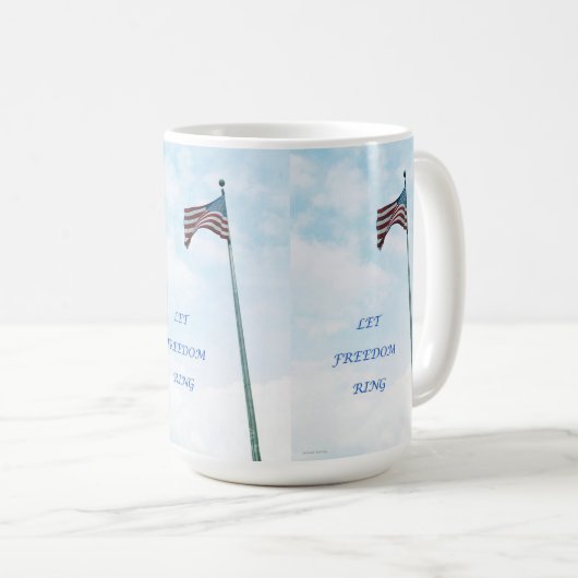 Mug with American Flag (Devant droit)