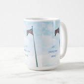 Mug with American Flag Koffiemok (Voorkant rechts)