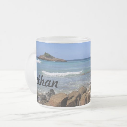 Mug with Beach Image à Antigua (Devant gauche)