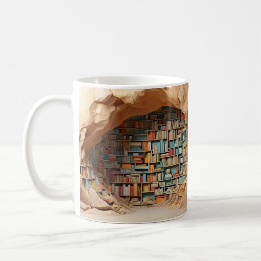 Mug with book design (Gauche)