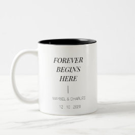 Mug with Customizable Photo Tweekleurige Koffiemok