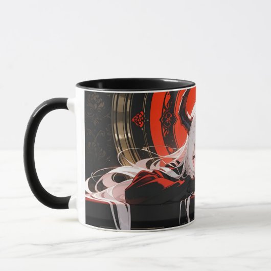 Mug with demonic anime girl (Gauche)