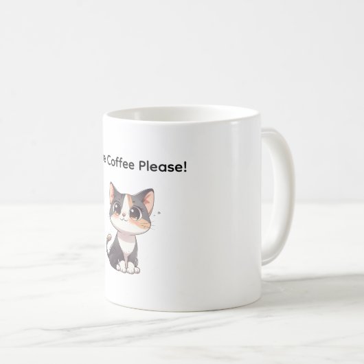 Mug With Design Cat  (Devant droit)