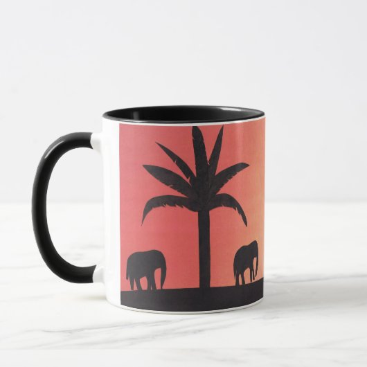 Mug with Elephant Design (Gauche)