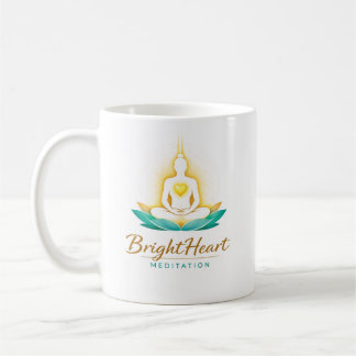 Mug with Female Brightheart Meditation logo Koffiemok