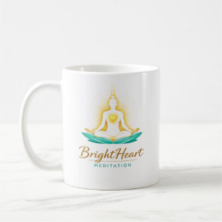 Mug with Female Brightheart Meditation logo Koffiemok