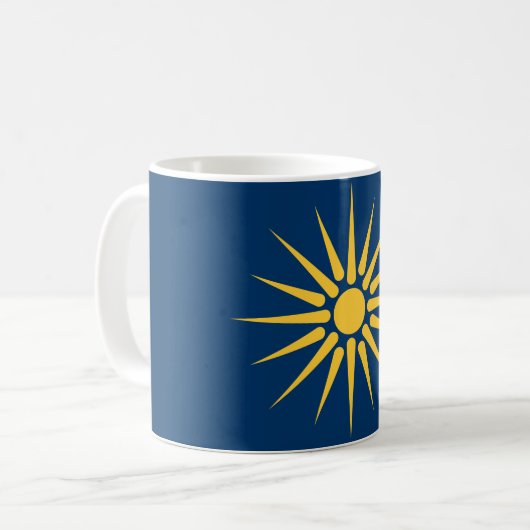 Mug with Flag of Macedonia, Greece (Devant gauche)