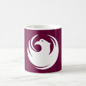 Mug with Flag of Phoenix City, Arizona Koffiemok (Center)