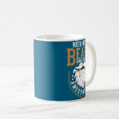 Mug With Great Beard Comes Great Awesomeness Funny Bea (Devant droit)
