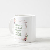 Mug "with Jehovah by my side.... " (Devant gauche)