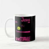 Mug With Jesus In Her Heart And A Softball She Is Unst (Gauche)