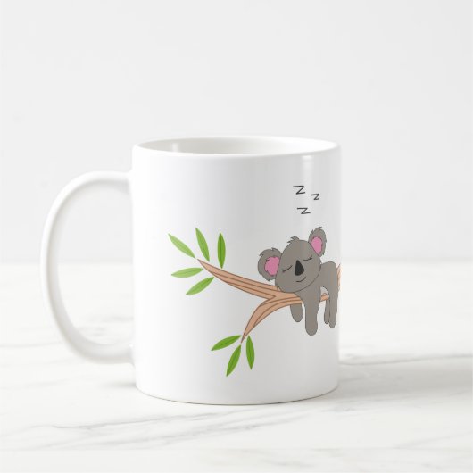 Mug with Koala Design – Funny Italian Phrase (Gauche)