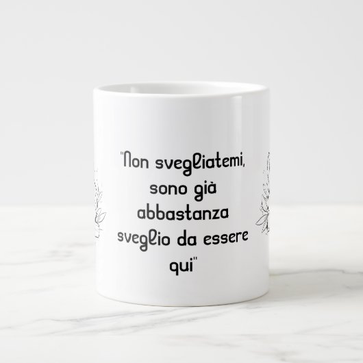  Mug with Koala Design – Funny Italian Phrase Extra Grote Beker (Voorkant)