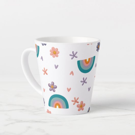 Mug with Rainbow and Stars – Cute Aesthetic Design (Angle gauche)