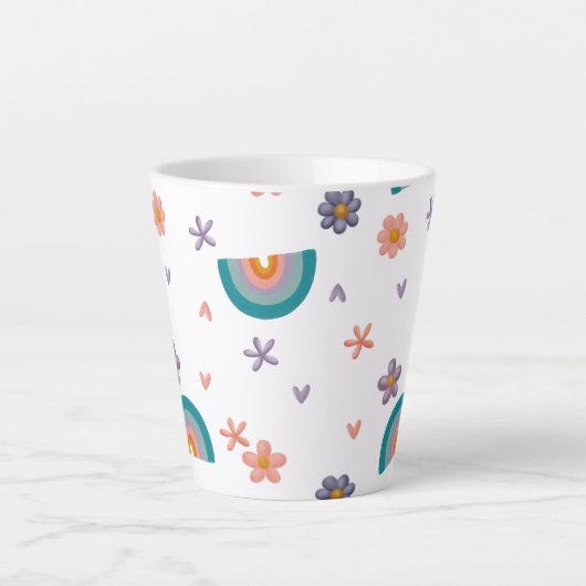 Mug with Rainbow and Stars – Cute Aesthetic Design (Devant)