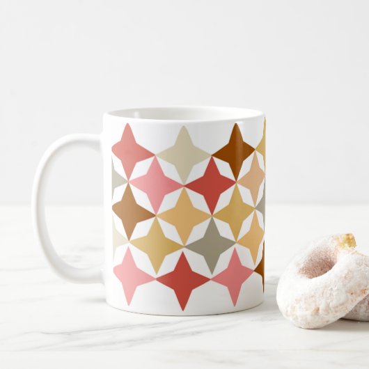 mug with soothing graphic pattern koffiemok (Met donut)