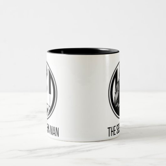 Mug with The Session Man design (b&w) (Centre)