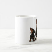 Mug with two dogs, dachshund (Centre)