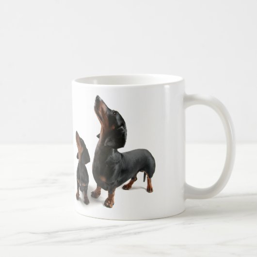 Mug with two dogs, dachshund (Droite)