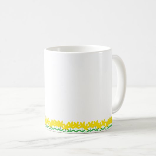 Mug with yellow Flowers (Devant droit)