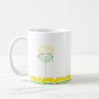 Mug with yellow Flowers Koffiemok