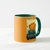 Mug Without Work Nothing Is Sustained Labor Day Worker (Devant droit)