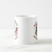 Mug Witty Retro Girl - Plutôt fatigué de Bull Tri-Blen (Centre)