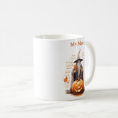 Mug Wizard et son citrouille : Coupe personnalisée Hal (Devant droit)
