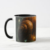 Mug Wizard snail shell cottage fantasy black combo (Gauche)