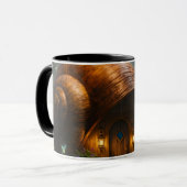Mug Wizard snail shell cottage fantasy black combo (Devant gauche)