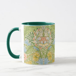 Mug Wm Morris Myrtle Floral Art Nouveau Pastel