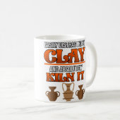 Mug Wo Facilement Distrait Par L'argile De Poterie Art (Devant droit)