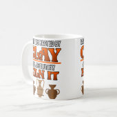 Mug Wo Facilement Distrait Par L'argile De Poterie Art (Devant gauche)