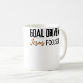Mug Wo Goal Driven Jesus Focused Motivational Christia (Devant droit)