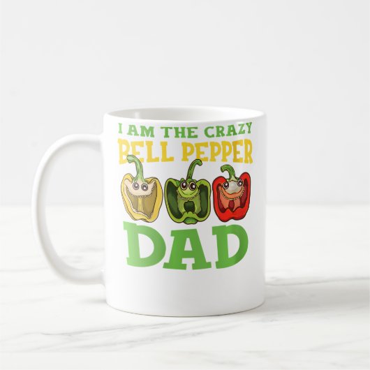 Mug Wo I'M The Crazy Bell Pepper Dad Funny Gardener Ga (Gauche)
