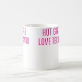 Mug Wo Les Filles Chaudes Aiment Techno Drôle Edm (Centre)