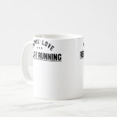 Mug Wo Peace Love Relay Running Relay Runner (Devant gauche)
