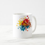 Mug Wo Roller Skating Filles Patins 80S (Devant droit)